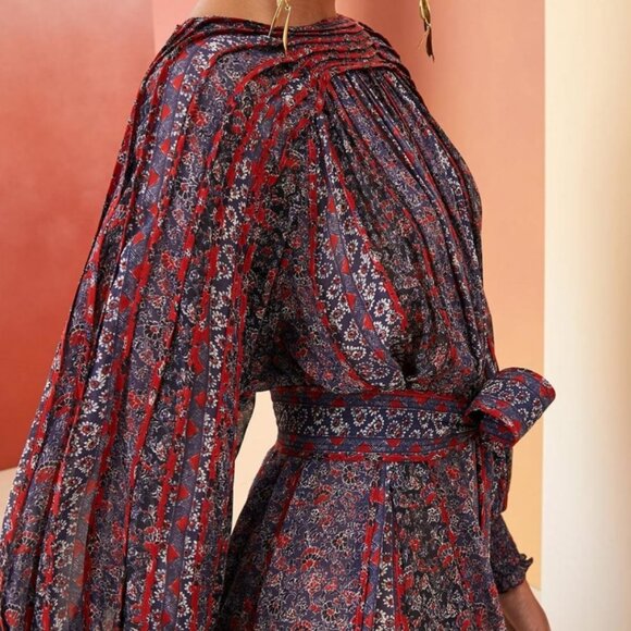 NWOT ULLA JOHNSON Xenia Dress in Twilight XS $895 - Picture 4 of 8